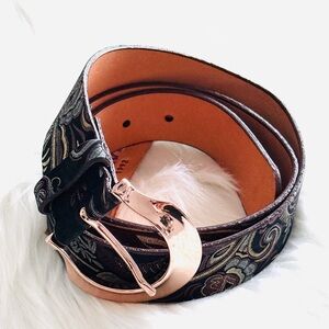 BRAVE Leather - Plum Brocade w Gold - NIAME